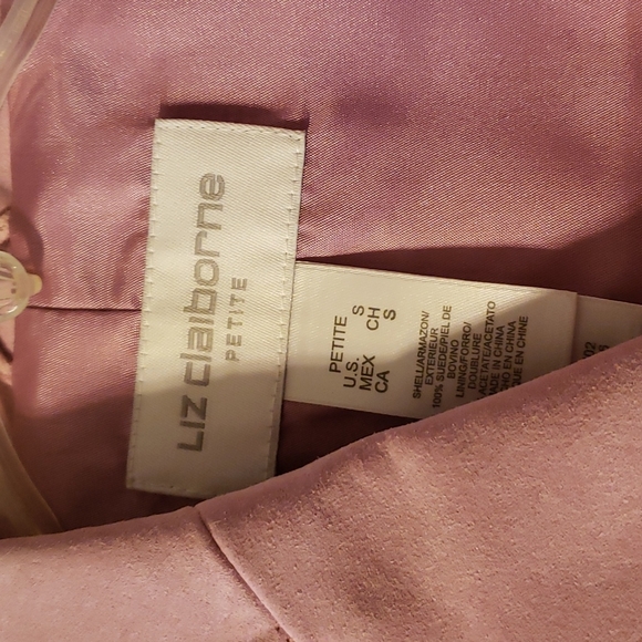 NWT Liz Claiborne Petite Lilac Suede Jacket Size PS - Picture 4 of 7